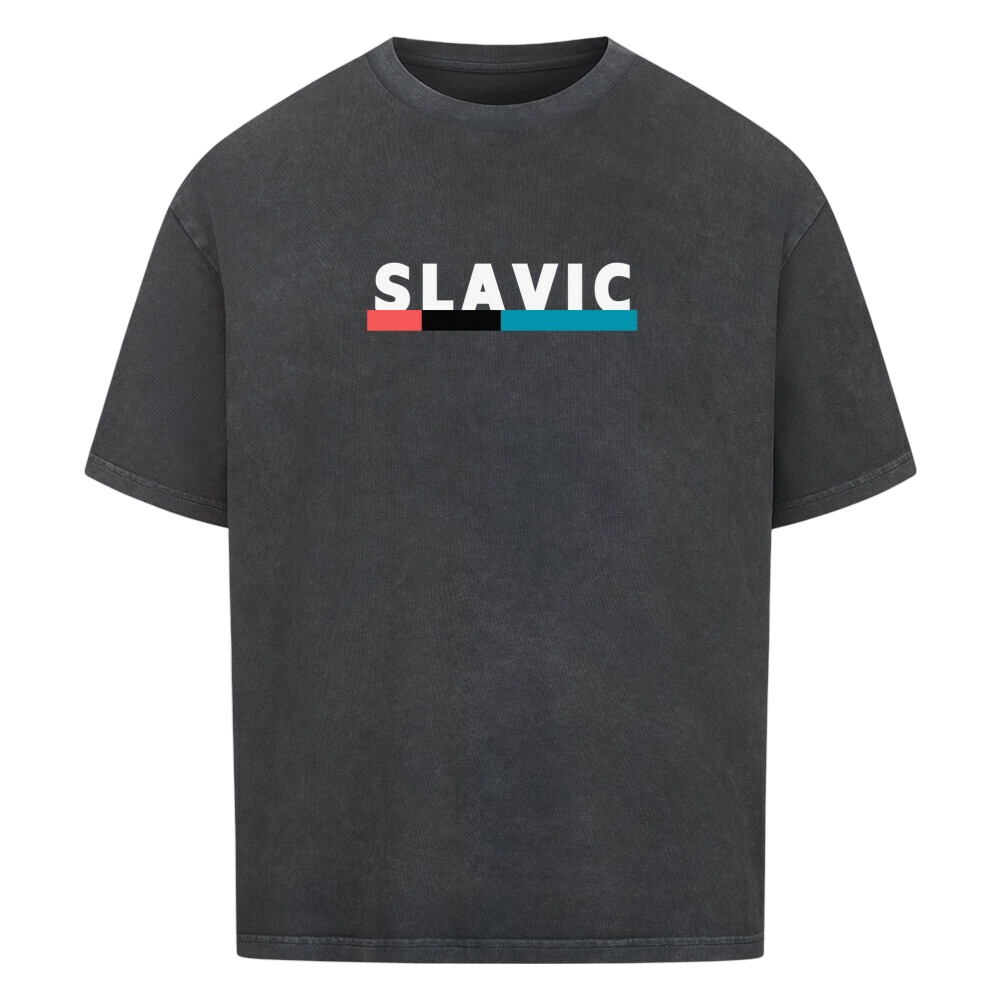 Slavic Streetstyle - Oversized T-Shirt Beidseitig bedruckt