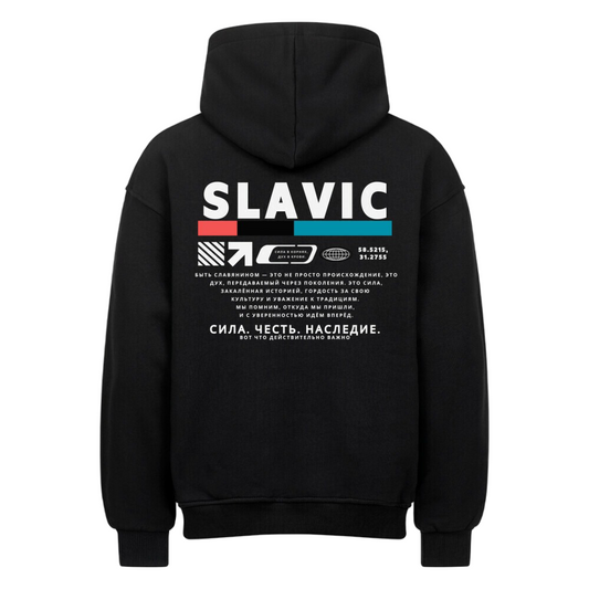 Slavic Streetstyle - Oversized Hoodie Beidseitig bedruckt