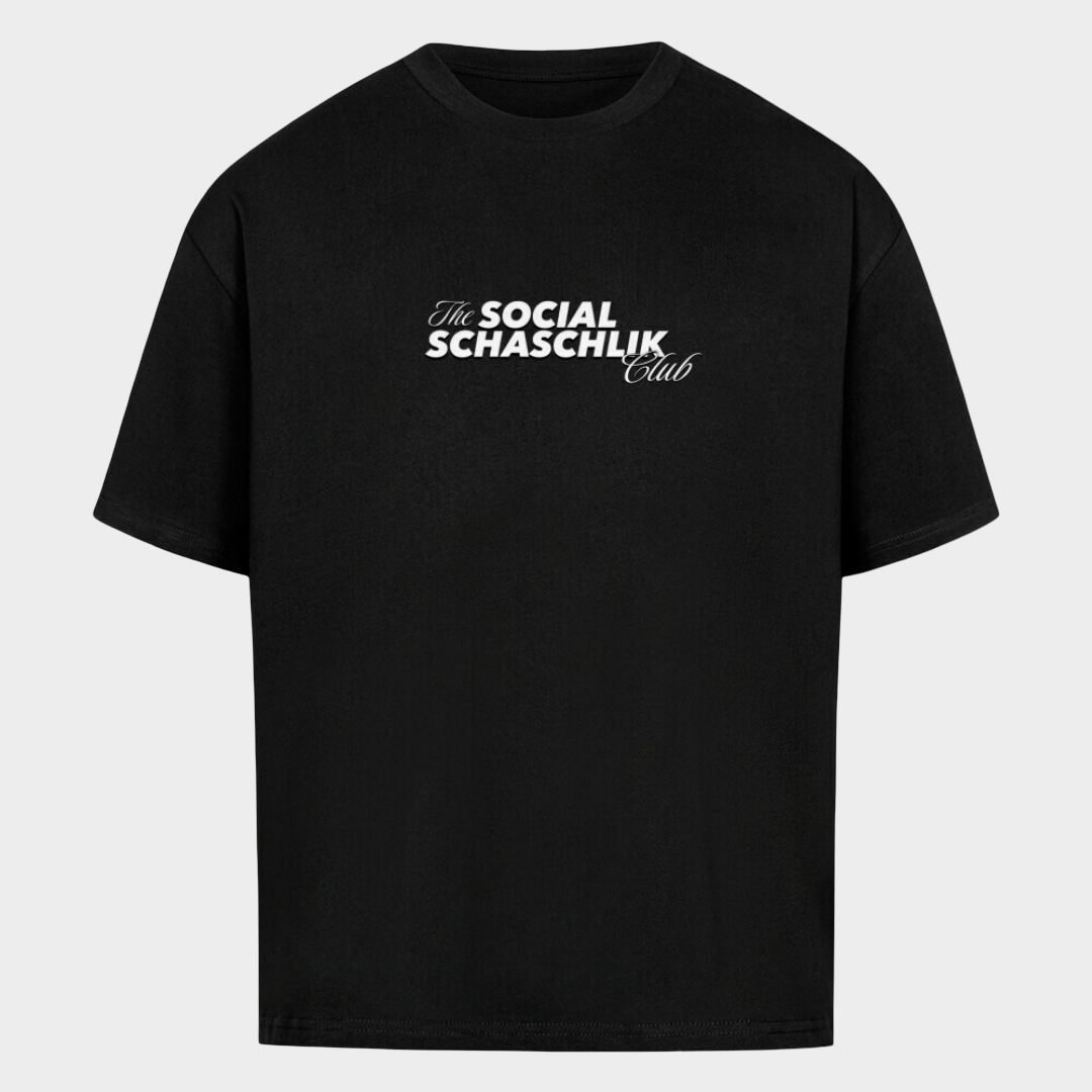 The Social Schaschlik Club - Oversized T-Shirt mit Front & Backprint