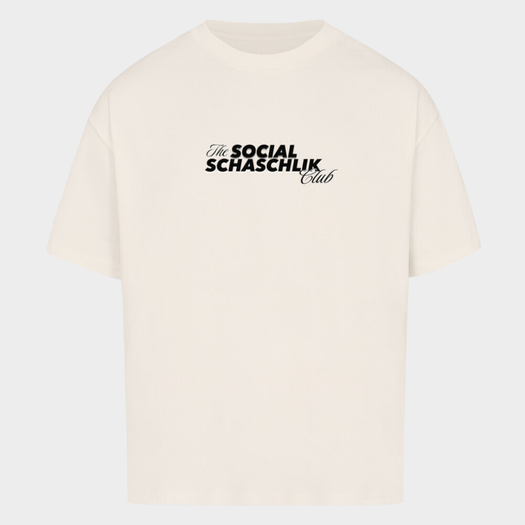 The Social Schaschlik Club - Oversized T-Shirt mit Front & Backprint