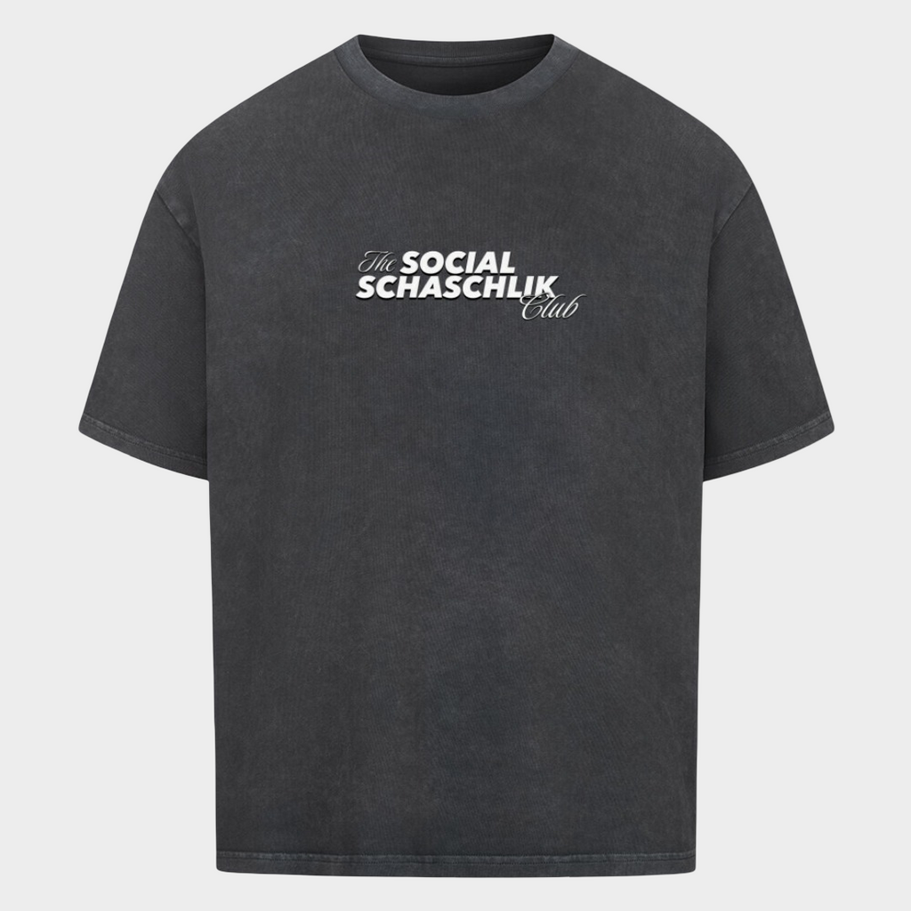 The Social Schaschlik Club - Oversized T-Shirt mit Front & Backprint