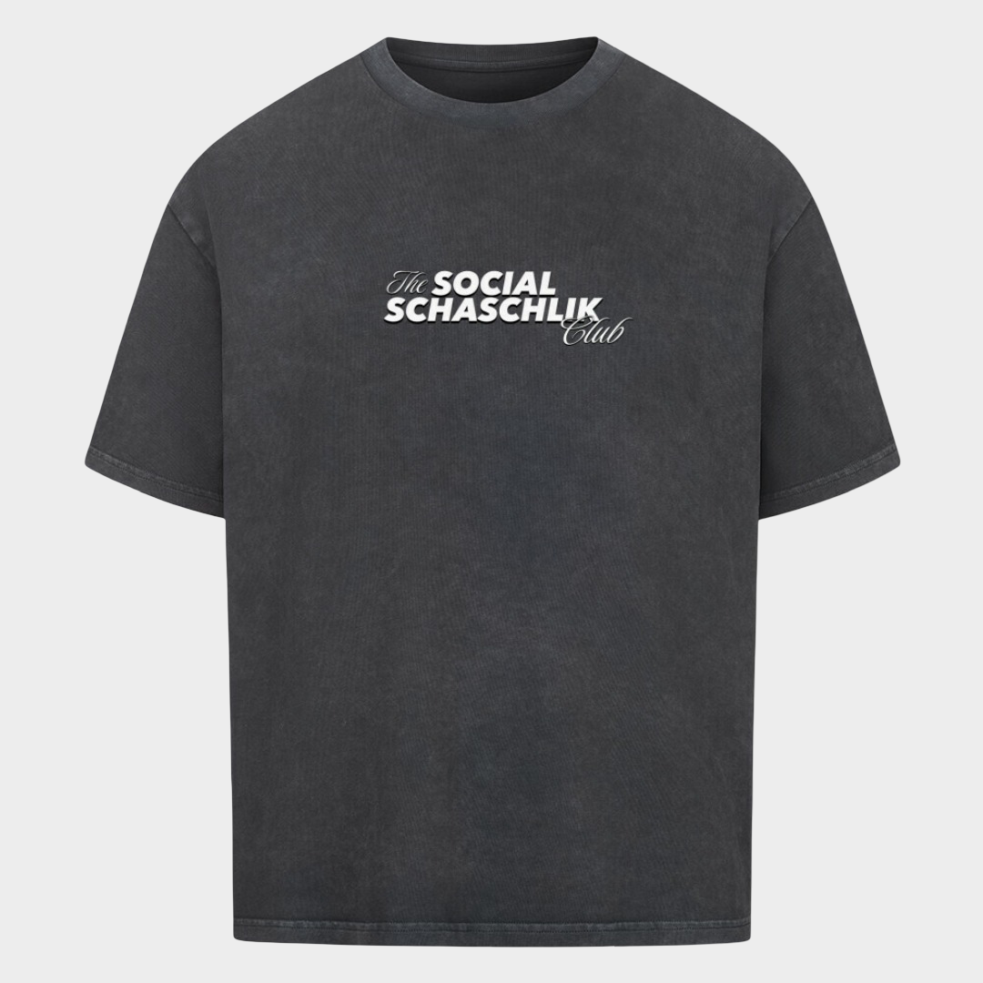 The Social Schaschlik Club - Oversized T-Shirt mit Front & Backprint