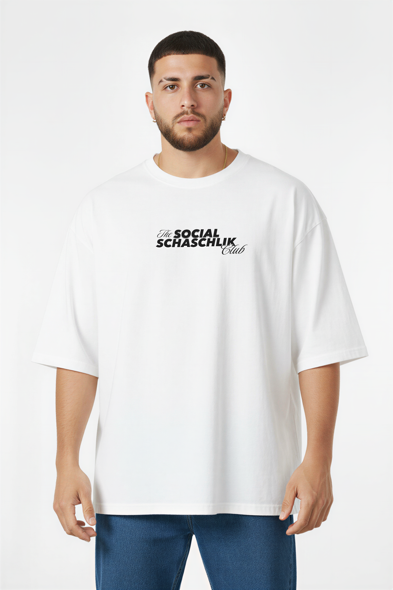 The Social Schaschlik Club - Oversized T-Shirt mit Front & Backprint